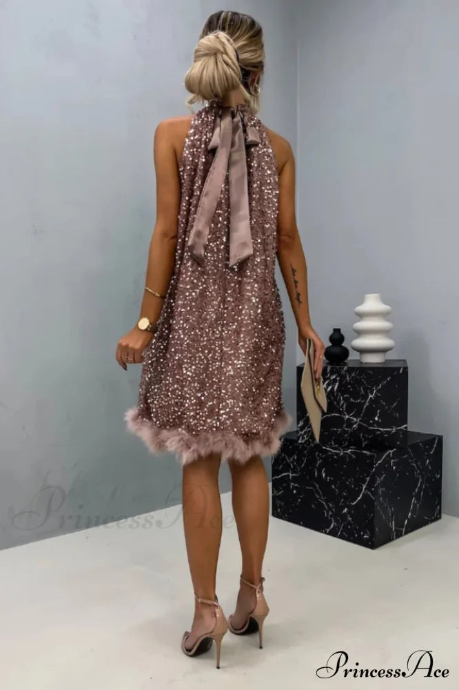 Casidy Sequin Stylish Mini Dress image 4