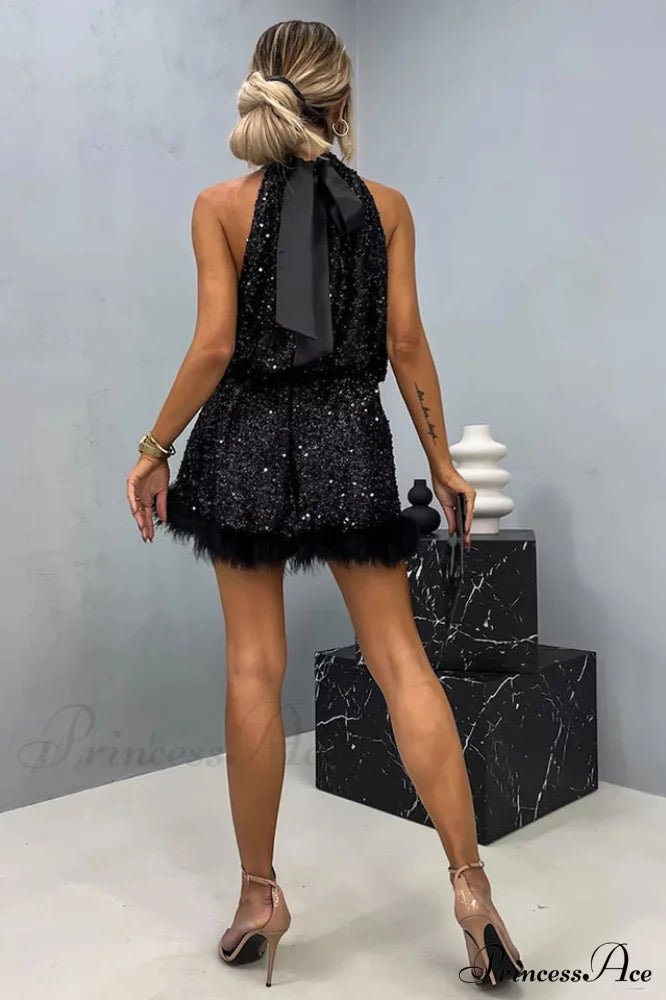 Casidy Sequin Stylish Mini Dress image 9