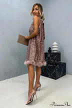 Casidy Sequin Stylish Mini Dress image 3