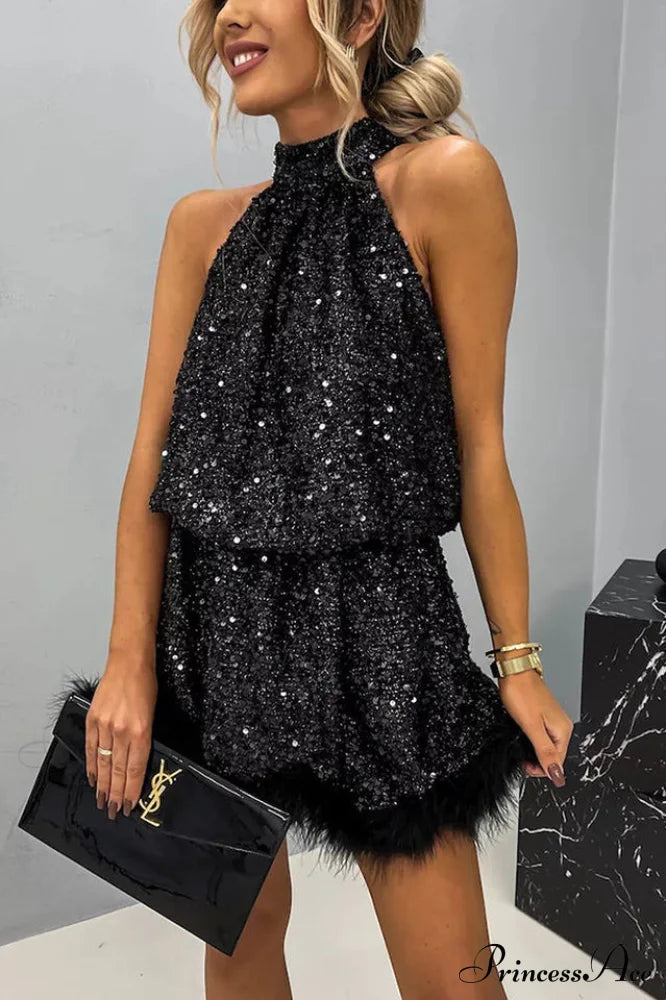 Casidy Sequin Stylish Mini Dress image 5