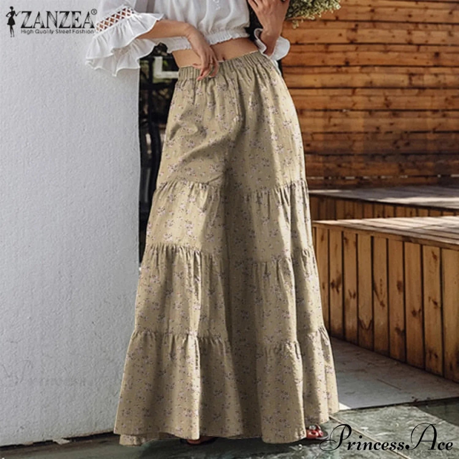 Casual Elastic Waist Long Solid Pants image 4