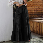 Casual Elastic Waist Long Solid Pants image 6
