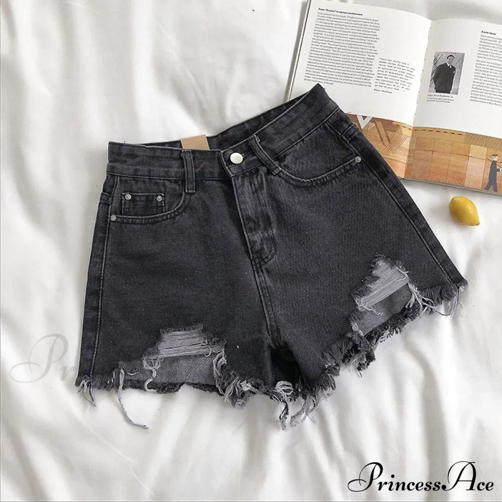 Casual High Waist Denim Shorts image 6