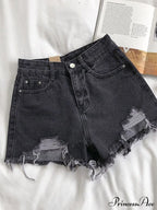 Casual High Waist Denim Shorts image 10