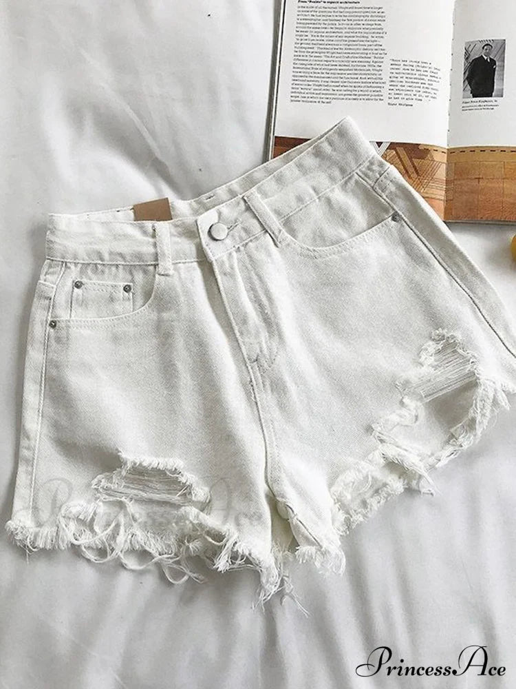 Casual High Waist Denim Shorts image 11