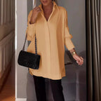 Casual Irregular Pullover Long Sleeve Blouse image 5