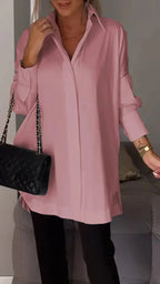Casual Irregular Pullover Long Sleeve Blouse image 10