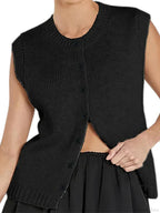 Casual Knit Tank Top Cardigan image 5