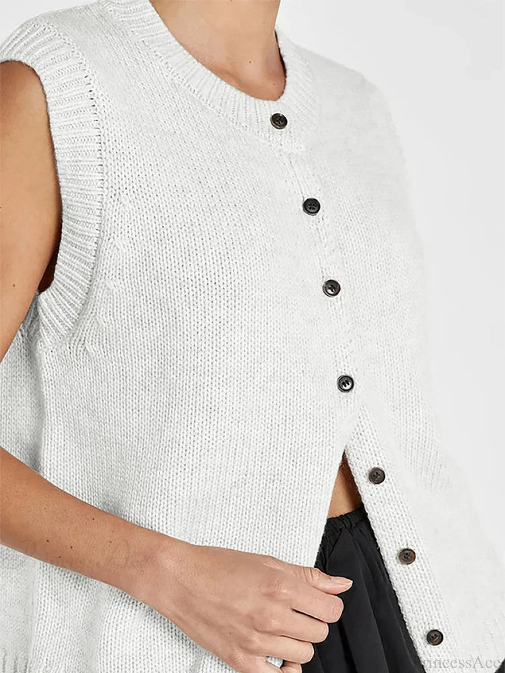 Casual Knit Tank Top Cardigan image 4