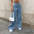 Casual Loose Long Cargo Jeans image 6