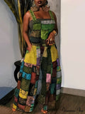 Casual Map Print Trendy Spaghetti Strap Maxi Dress image 1
