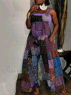 Casual Map Print Trendy Spaghetti Strap Maxi Dress image 3