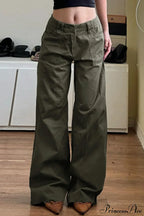 Casual Parachute Wide-Leg Cargo Pants image 1