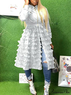 Casual Patchwork Graceful Plaid Long Shirts image 6