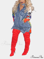Casual Plaid Turndown Trendy Collar Shirt Coat image 3