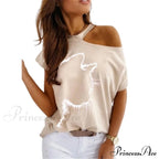 Casual Print Short Sleeve O-neck Tops image 15