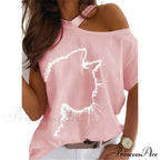 Casual Print Short Sleeve O-neck Tops image 10