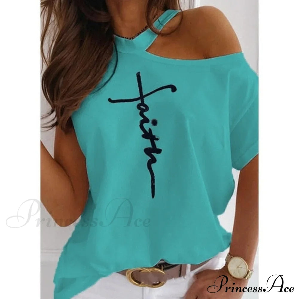 Casual Print Short Sleeve O-neck Tops image 13
