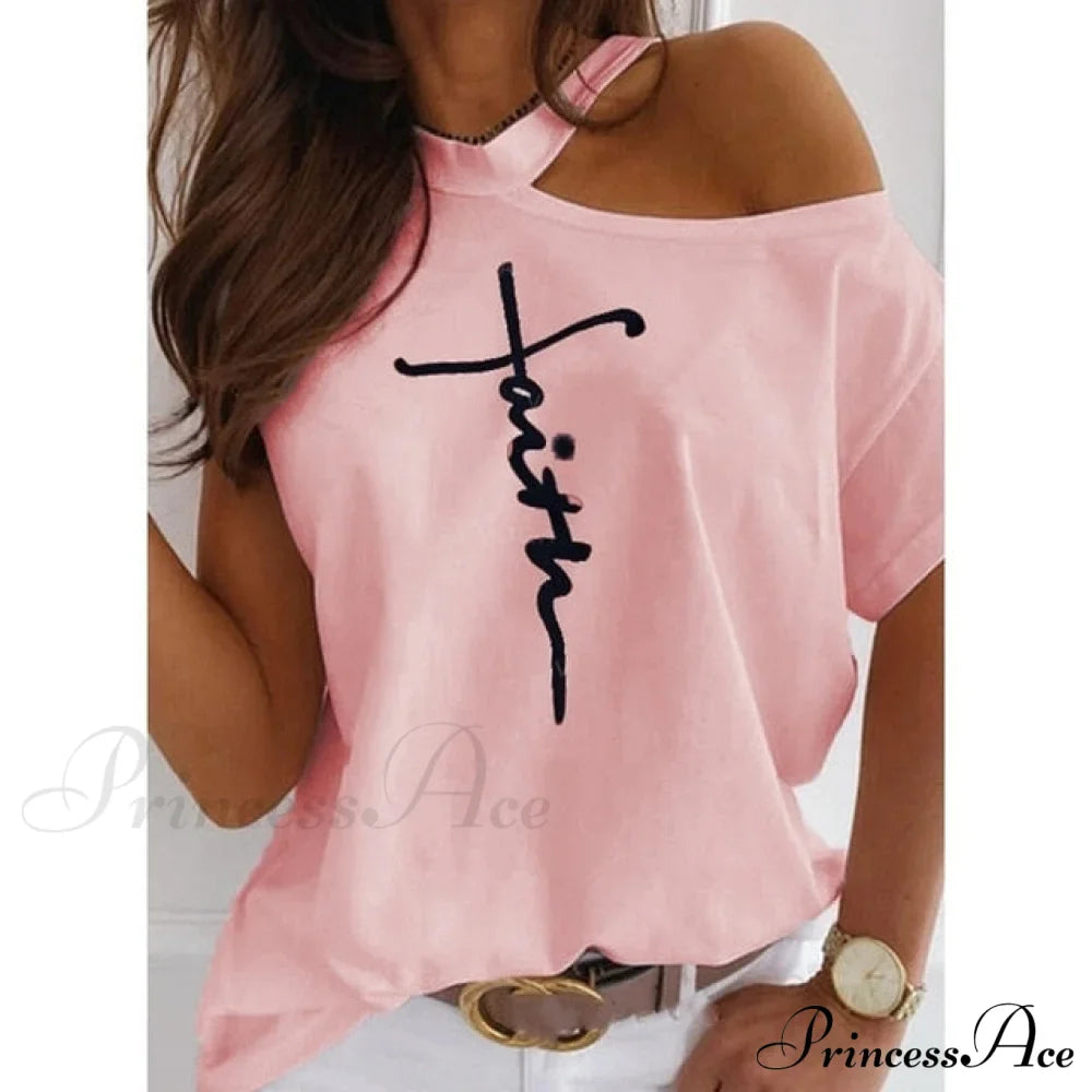 Casual Print Short Sleeve O-neck Tops image 3