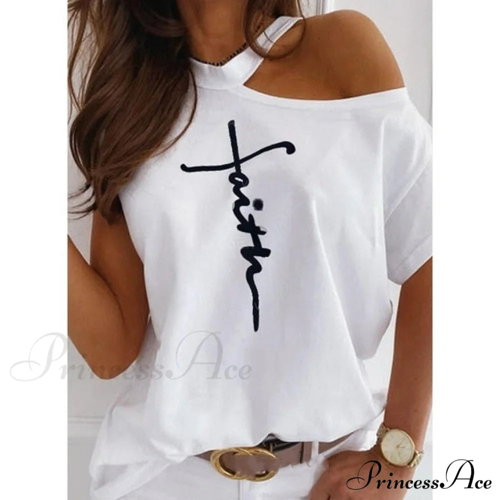 Casual Print Short Sleeve O-neck Tops image 9