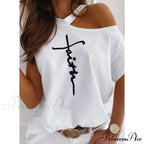 Casual Print Short Sleeve O-neck Tops image 9