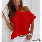Casual Print Short Sleeve O-neck Tops image 14