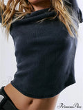 Casual Ribbed Long Sleeve Solid Slim Fit Backless T-Shirts image 7