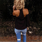 Casual Sexy Solid Color Halter Neck Strapless T-Shirt image 4