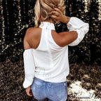 Casual Sexy Solid Color Halter Neck Strapless T-Shirt image 3