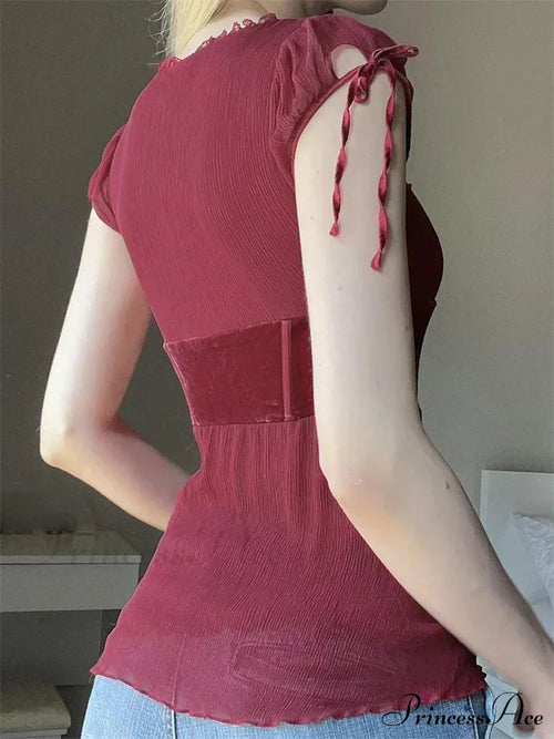 Casual Solid Color Short Sleeve Vintage Basic T-Shirts image 2