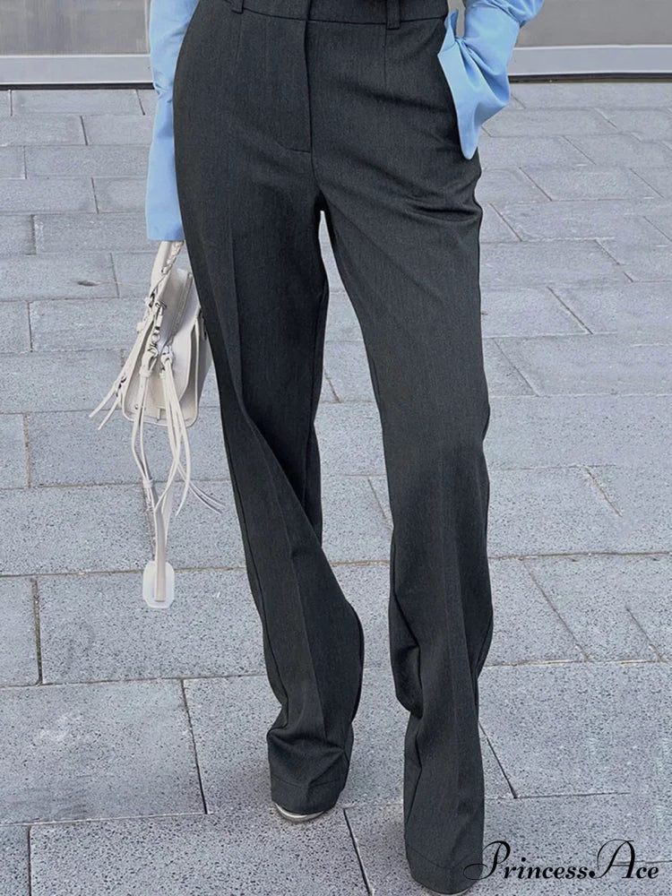 Casual Straight Graceful Leg Long Pants image 2