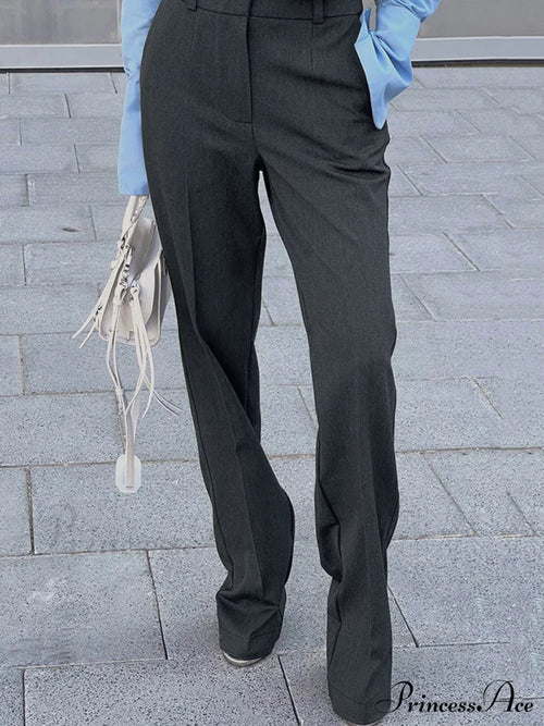 Casual Straight Graceful Leg Long Pants image 2