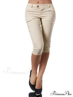Casual Stretch 3/4 Trousers Female Capris image 6