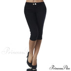 Casual Stretch 3/4 Trousers Female Capris image 7