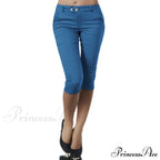 Casual Stretch 3/4 Trousers Female Capris image 2