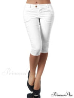 Casual Stretch 3/4 Trousers Female Capris image 10