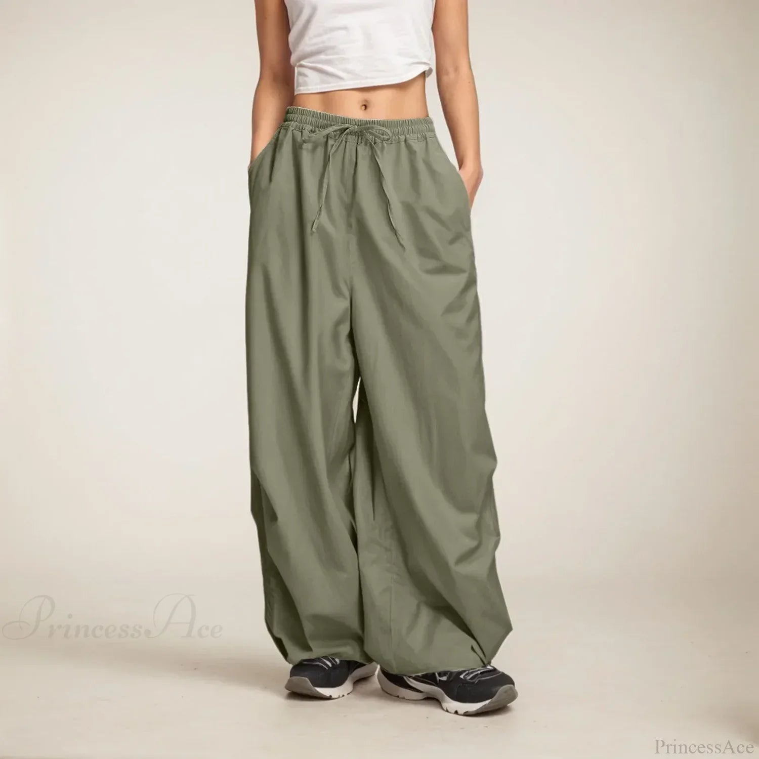 Casual Wide Leg Sweatpants with Pockets image 2