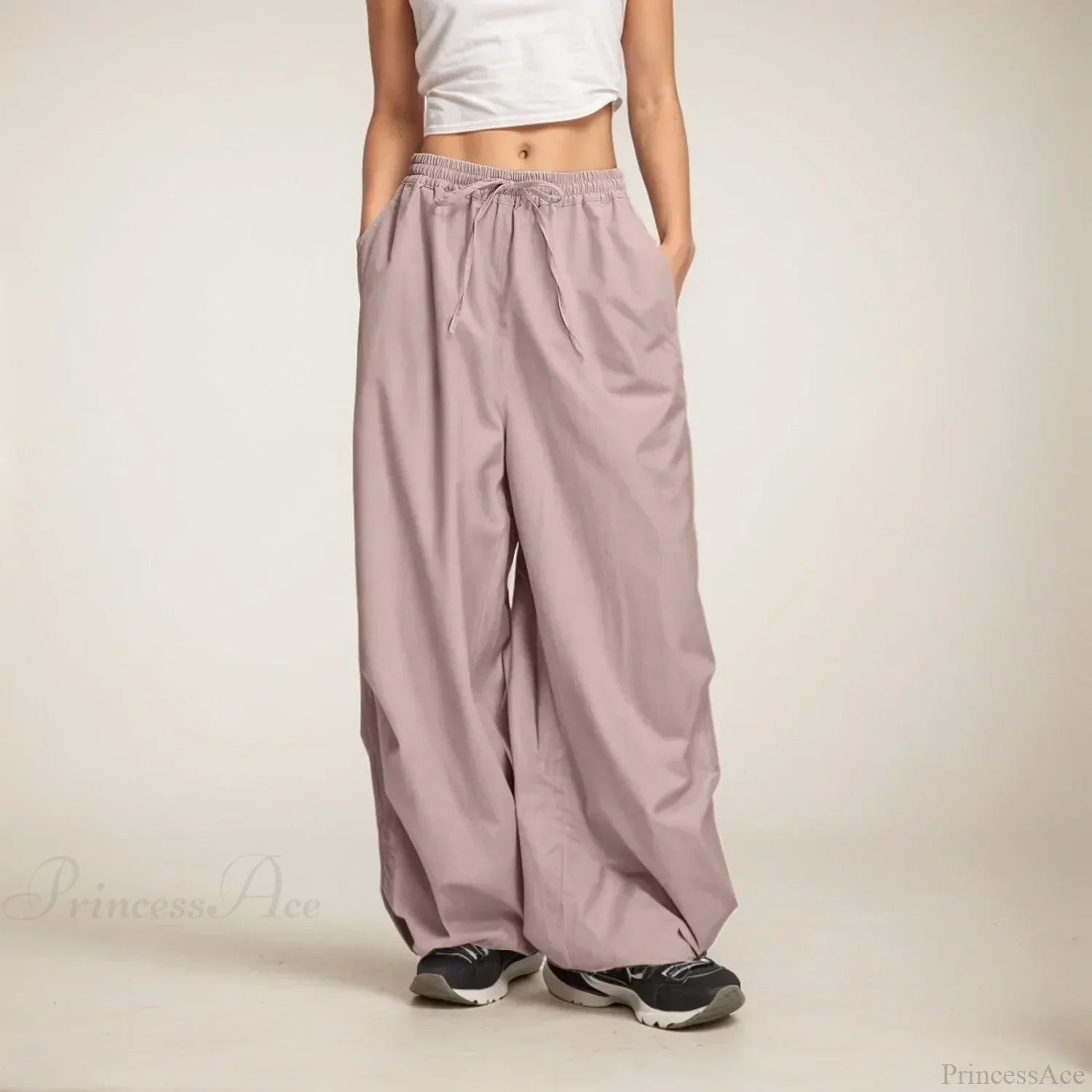 Casual Wide Leg Sweatpants with Pockets image 1