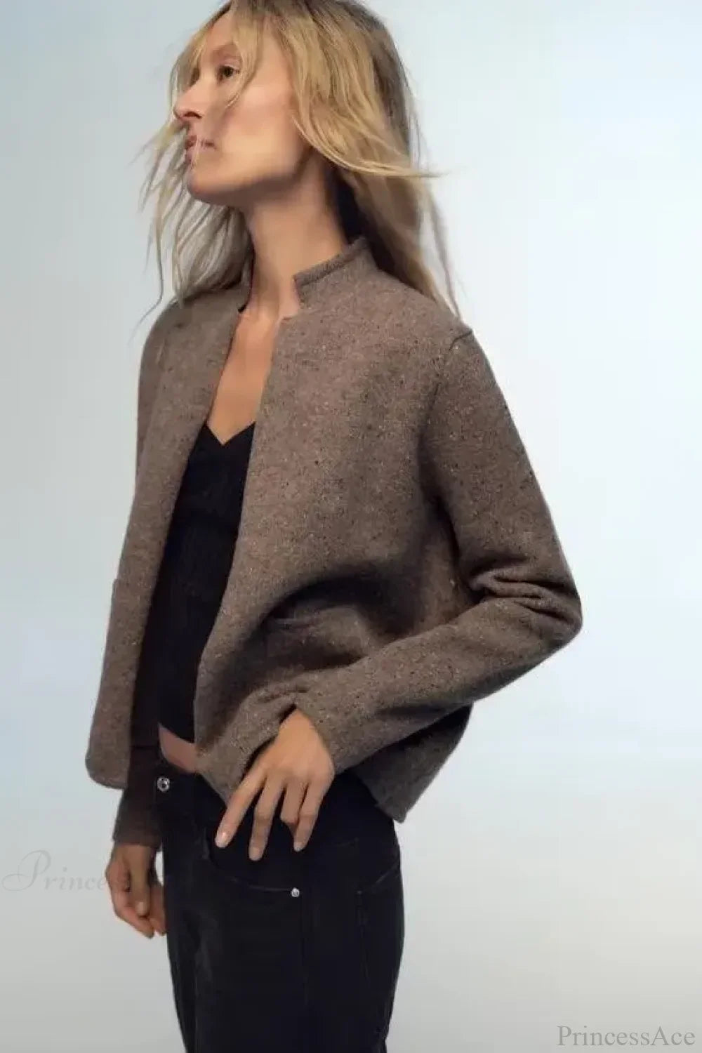 Casual Wool Long Sleeve Cardigan image 2