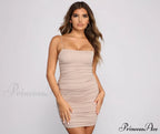 Casually Slay Square Charming Neck Ruched Mini Dress image 1