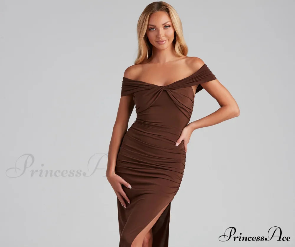 Catalina Twist Front Charming Maxi Formal Dress image 4