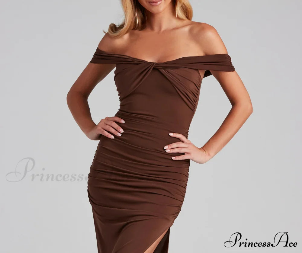 Catalina Twist Front Charming Maxi Formal Dress image 3