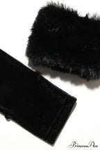 Catriona Black Stylish Velvet Bra image 12