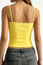 Casual Polka Dot Solid Slim Cami Top image 9