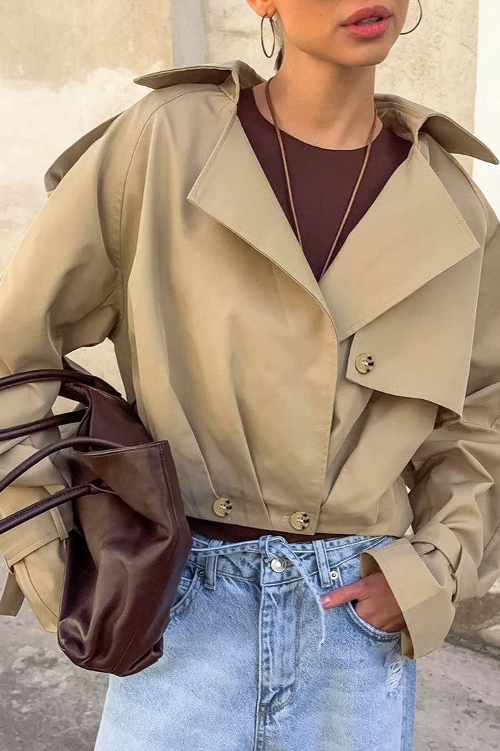 Short Double Breasted Work Jacket image 2