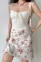 Floral Ruffle Mermaid Midi Skirt image 2