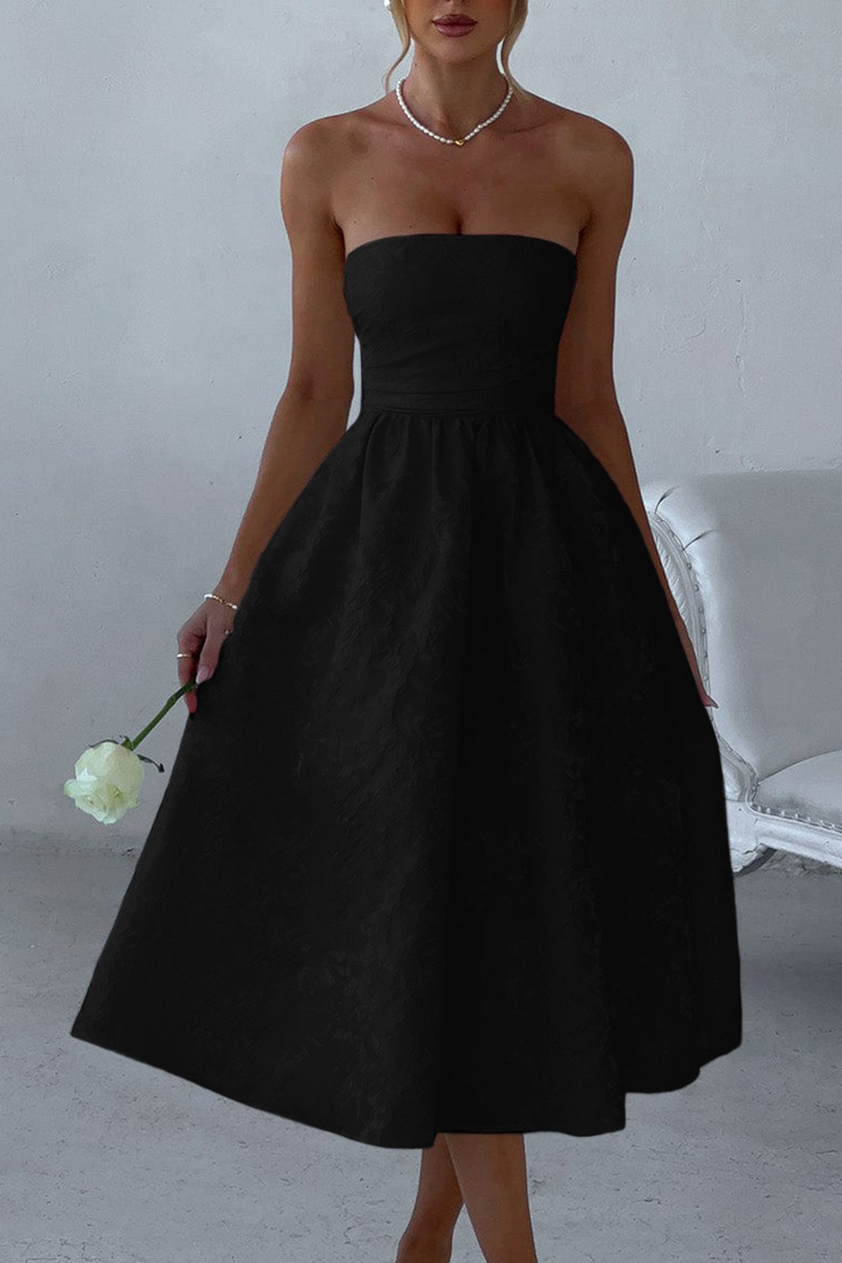 Strapless Elegant Party Dress image 10