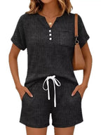 Bettina Short Set detail view styled for Avrienne