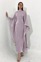 Silky Flowy Loose Robe Style Midi Dress image 2