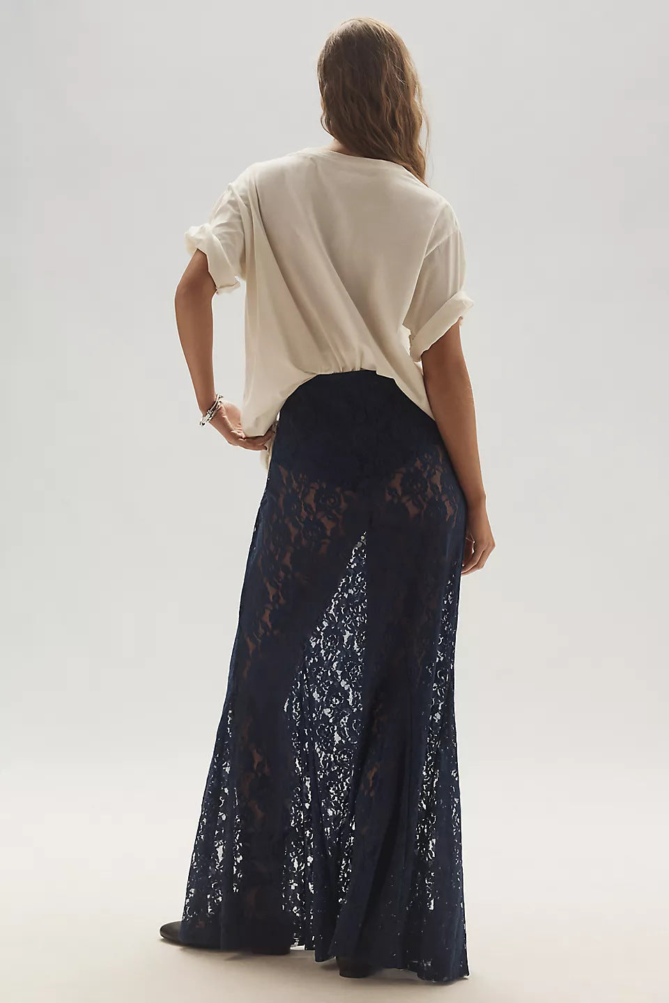 Lace Hollow Out Long Skirt image 8